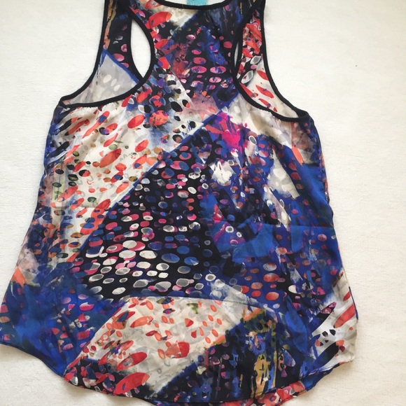 🎈4 For $20 h.i.p. Satin Multi Color Polkadot Top - Picture 4 of 6